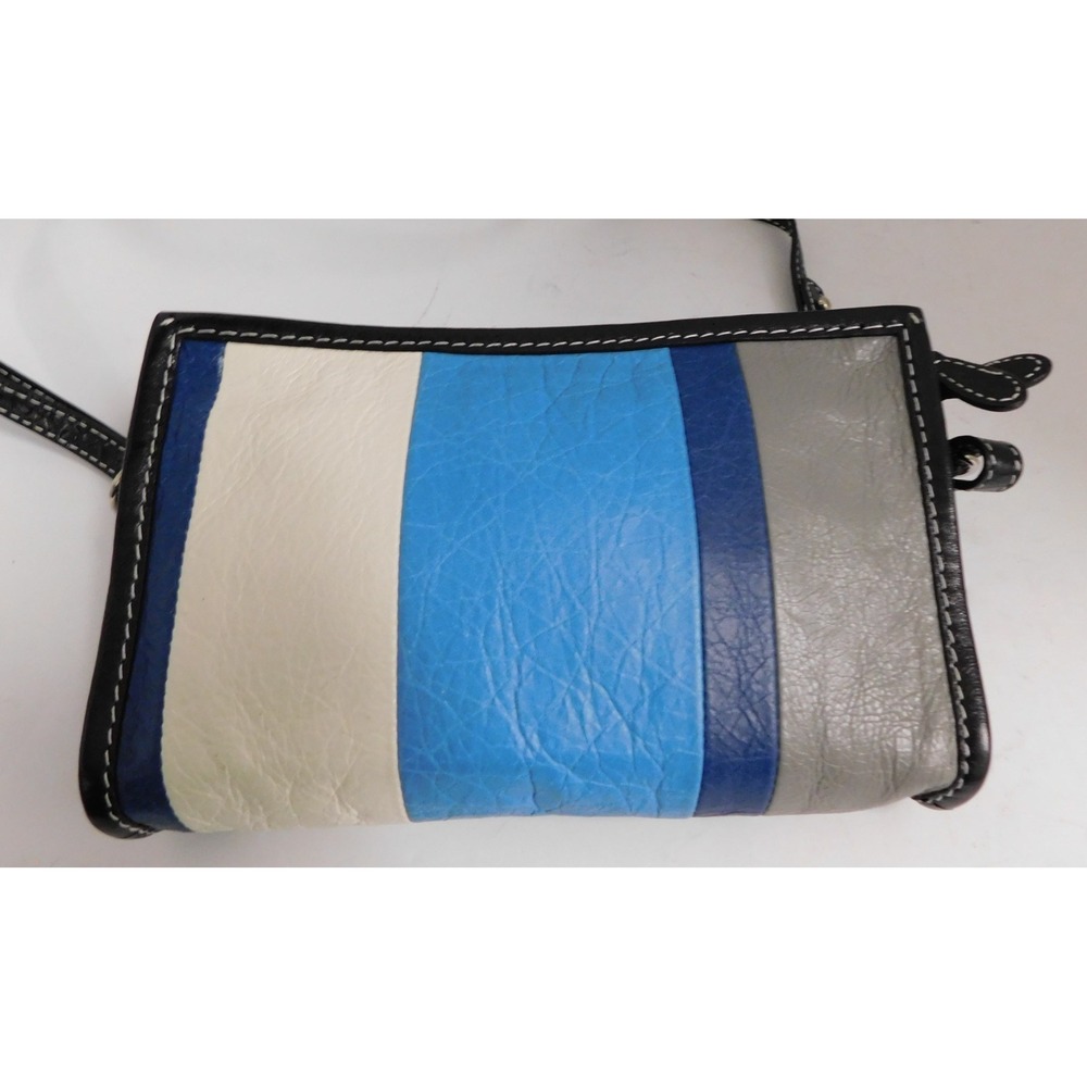 Balenciaga Bazer Striped Leather Multi Color Crossbody Bag - Picture 4 of 6